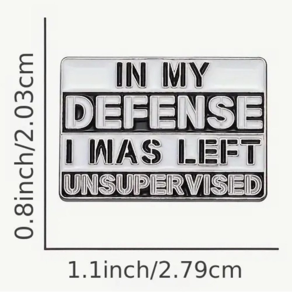 In My Defensive - Novelty Pin - Picture 2 of 2